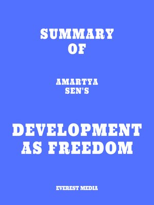 cover image of Summary of Amartya Sen's Development as Freedom